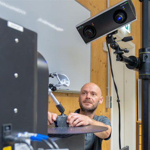 Stripe light projection Optical measurement