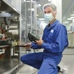 GMP compliant calibration of stationary production facilities Pharma